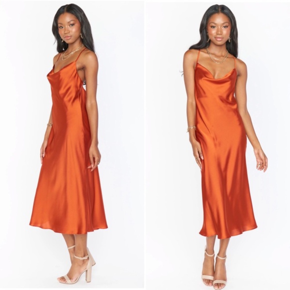 SHOW ME YOUR MUMU | Verona Cowl Dress Satin S